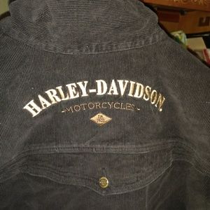 Black corduroy Harley Davidson jacket